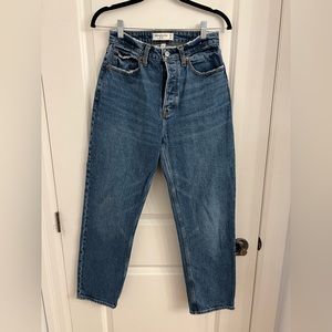 Abercrombie high rise dad jeans